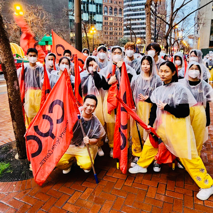 Greeting the new year in Chinatown